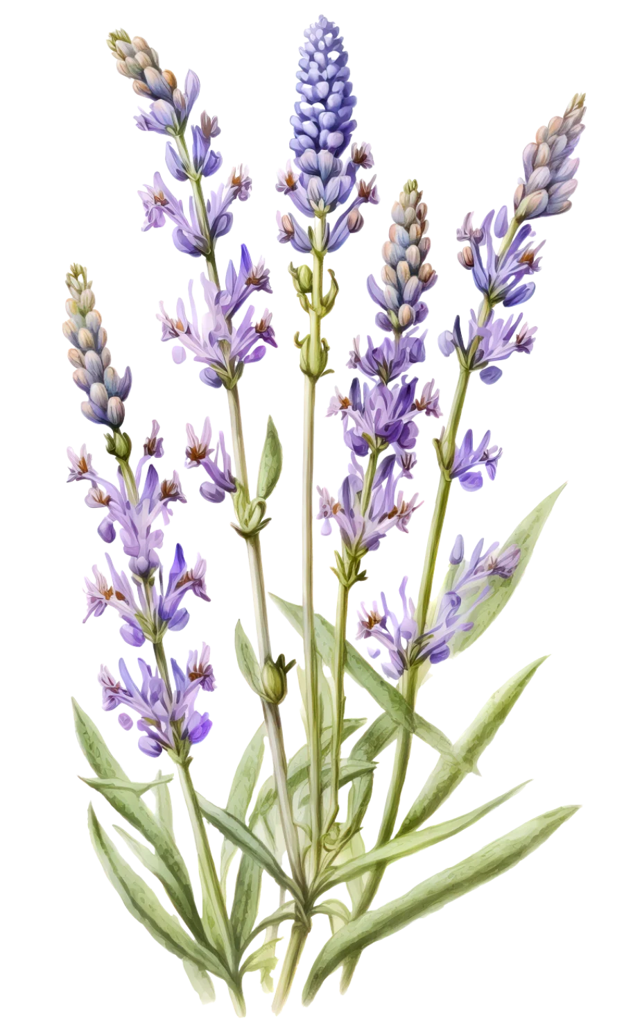 Lavender botanical illustration